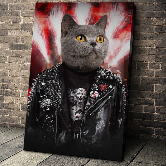 The Metalhead Custom Pet Portrait - Noble Pawtrait