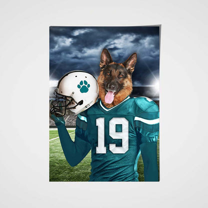 Miami Fan Custom Pet Portrait - Noble Pawtrait