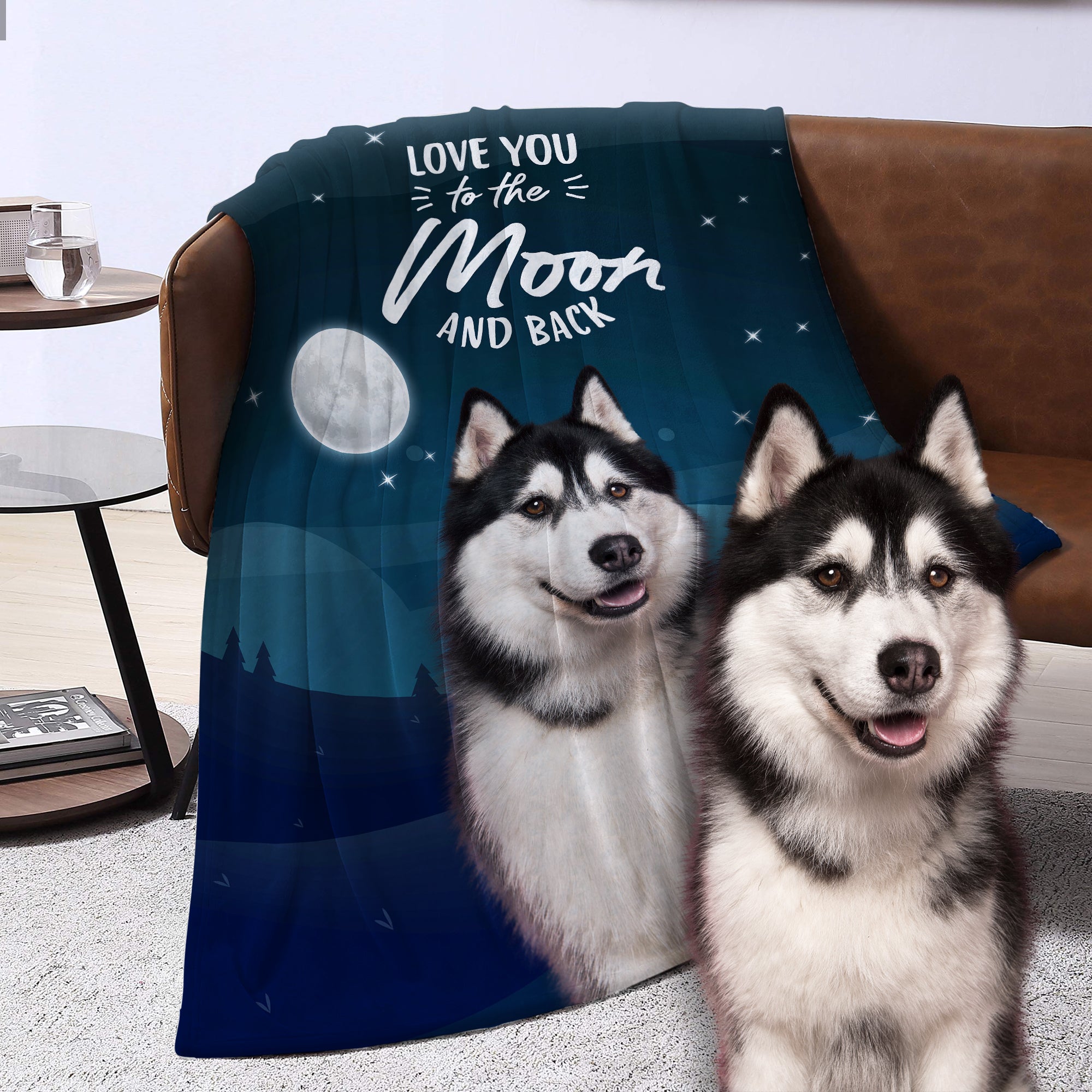 Custom blankets with dog pictures hot sale on them