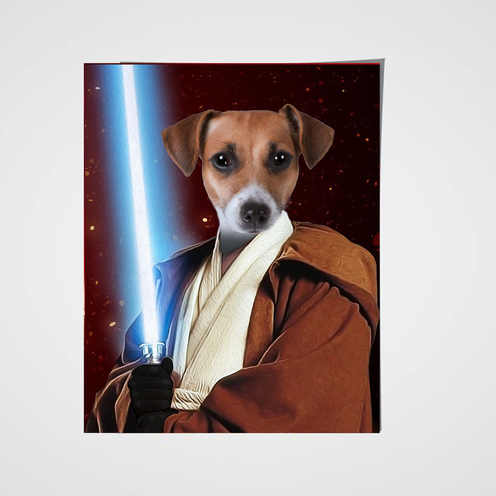 The JediPaw Custom Pet Portrait Poster - Noble Pawtrait