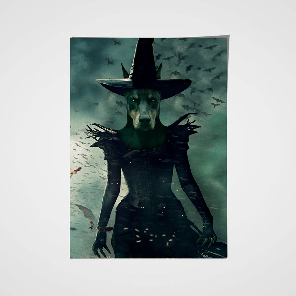 The Witch Custom Pet Portrait Poster - Noble Pawtrait