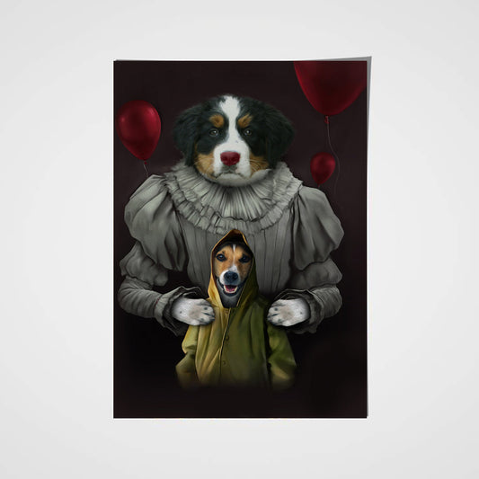 The Clowns Custom Pet Portrait Poster - Noble Pawtrait