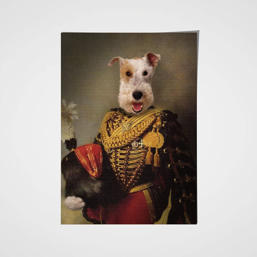 The Royal Colonel Custom Pet Portrait - Noble Pawtrait