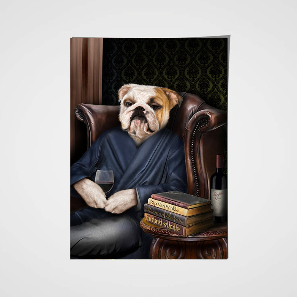 The Philosopher Custom Pet Portrait Poster - Noble Pawtrait