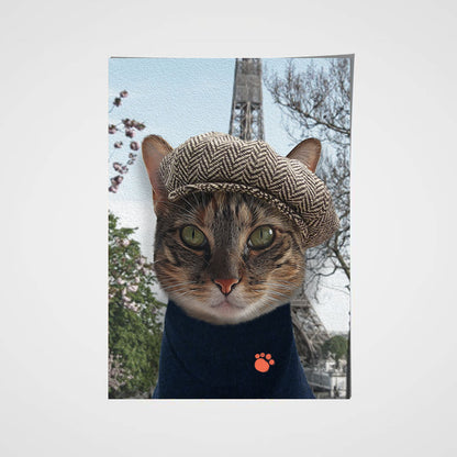 The Paris Custom Pet Portrait - Noble Pawtrait