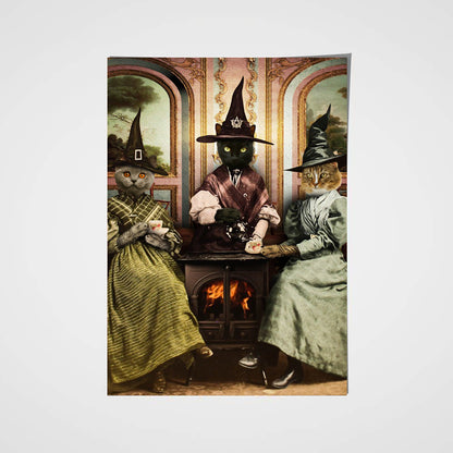 The Witches Custom Pet Portrait Poster - Noble Pawtrait