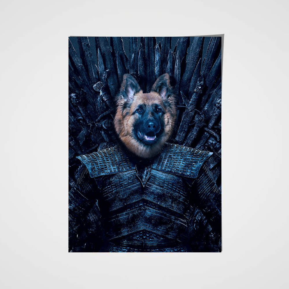 Night King Custom Pet Portrait Poster - Noble Pawtrait