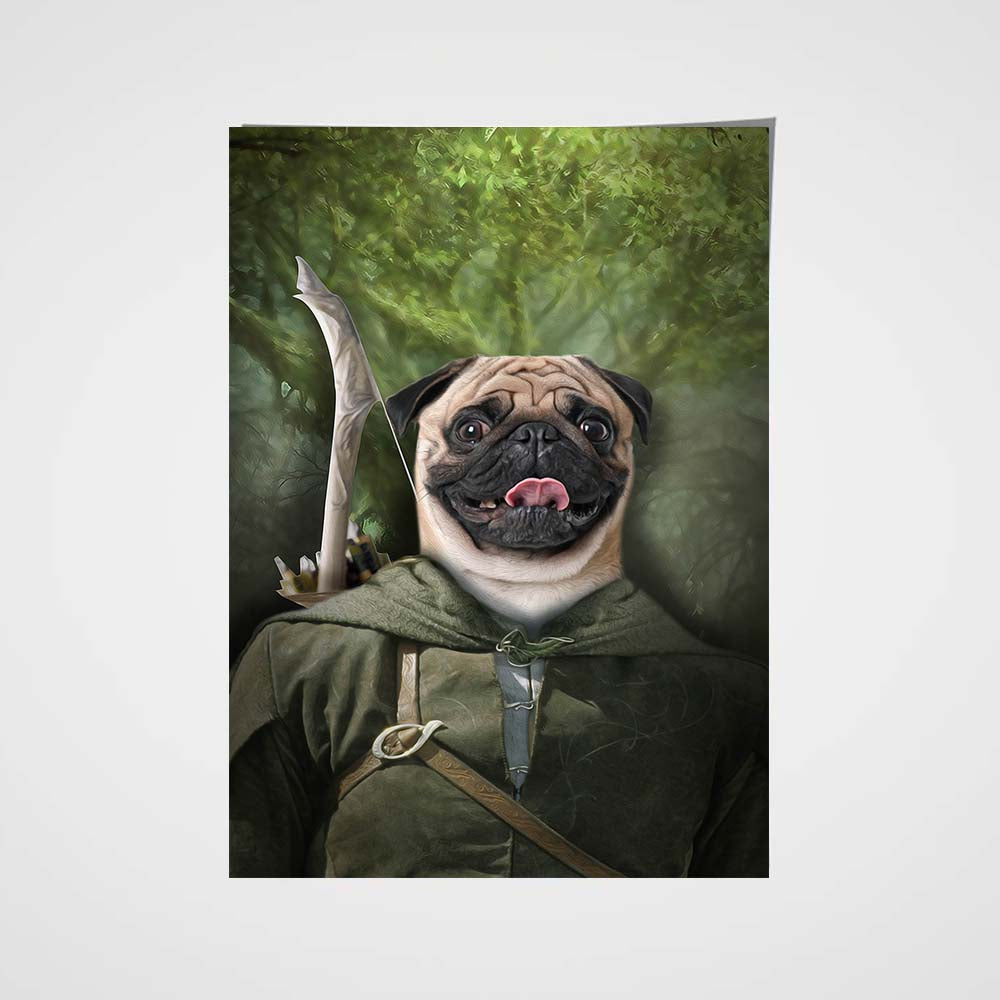 Pawgolas Custom Pet Portrait Poster - Noble Pawtrait