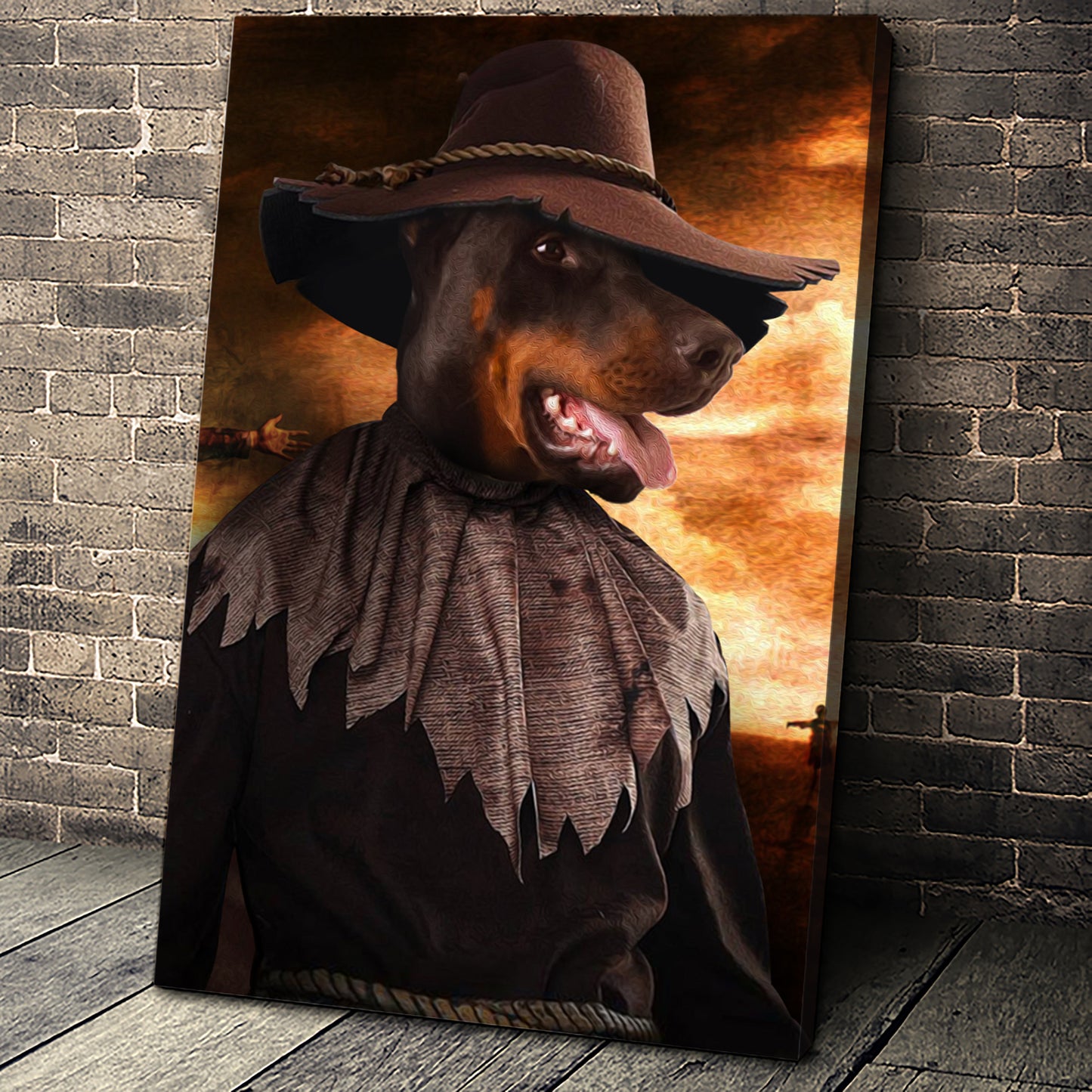 The Scarecrow Custom Pet Portrait - Noble Pawtrait