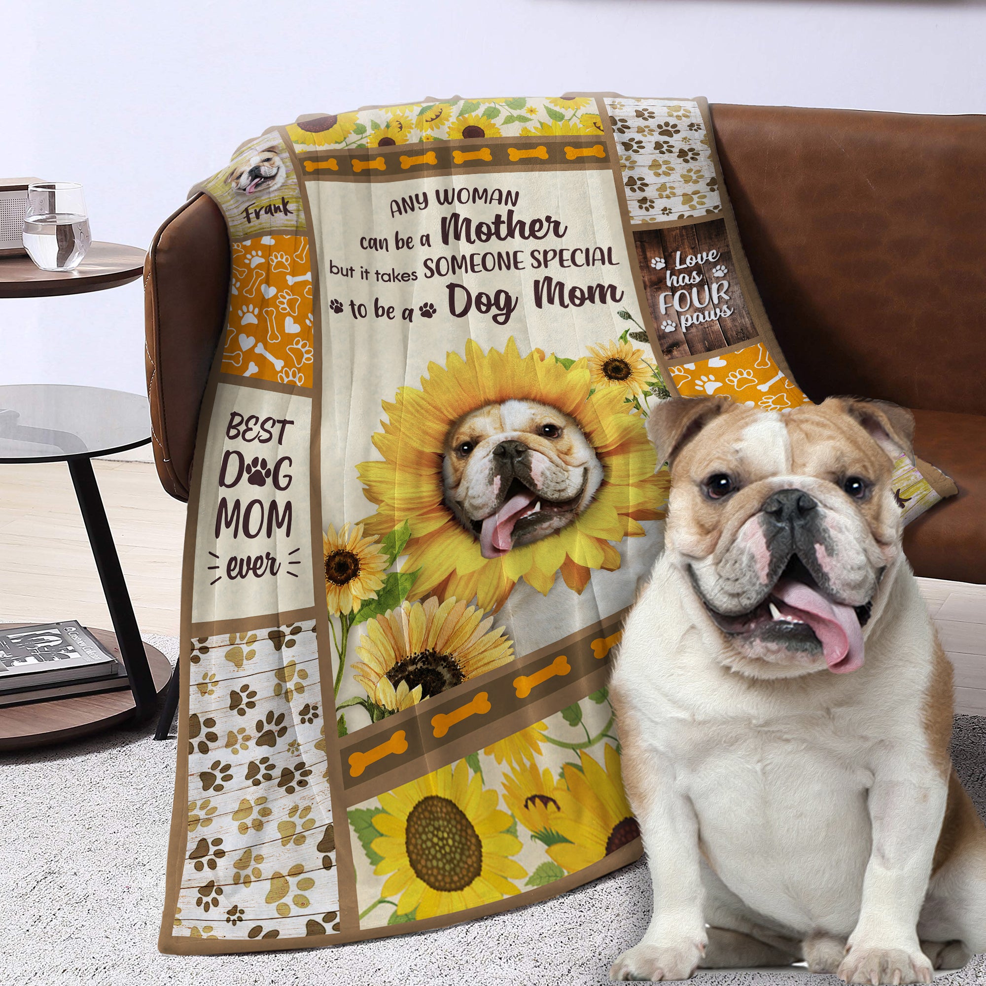 Fleece blanket with dog picture new arrivals