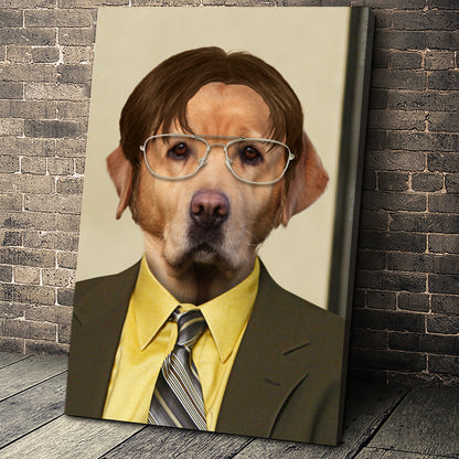 The Movie Star Custom Pet Portrait Canvas - Noble Pawtrait