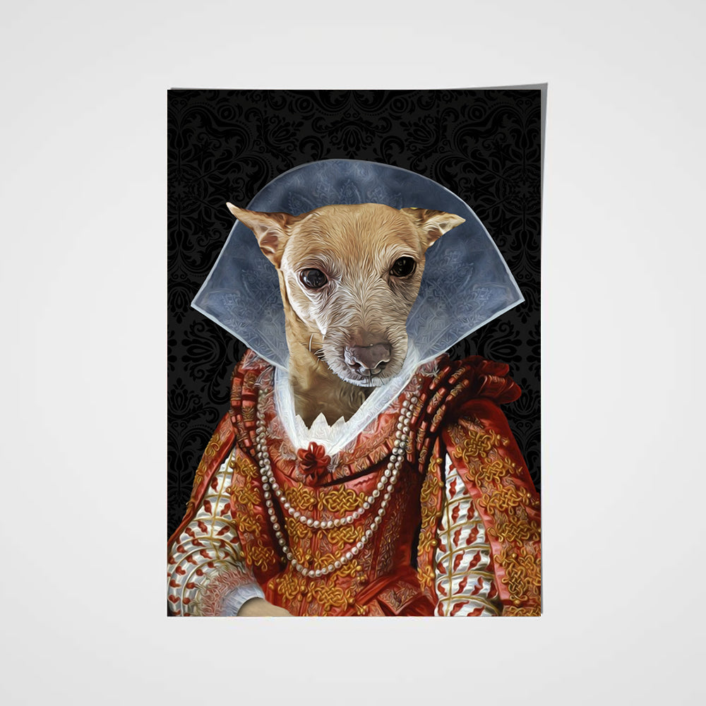 My Lady Custom Pet Portrait Poster - Noble Pawtrait