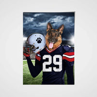 New York Giants Fan Custom Pet Portrait – Noble Pawtrait