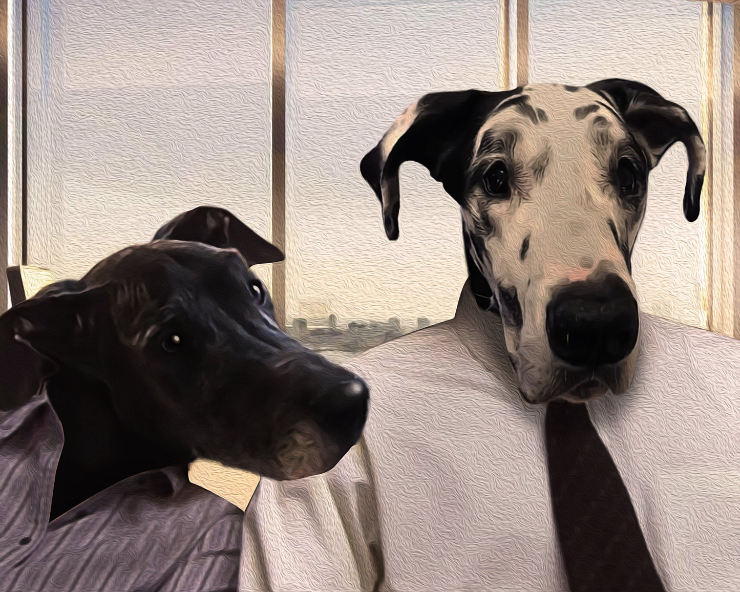 The Office Sweetheart Custom Pet Portrait Digital Download - Noble Pawtrait