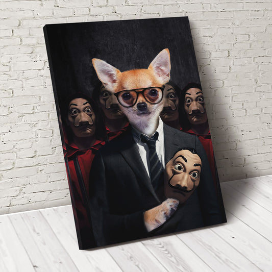 Pawfessor Money Paw Custom Pet Portrait - Noble Pawtrait