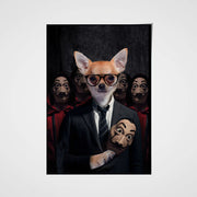 Pawfessor Money Paw Custom Pet Portrait - Noble Pawtrait