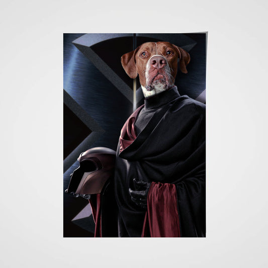 Pawneto X-paw Custom Pet Portrait Poster - Noble Pawtrait