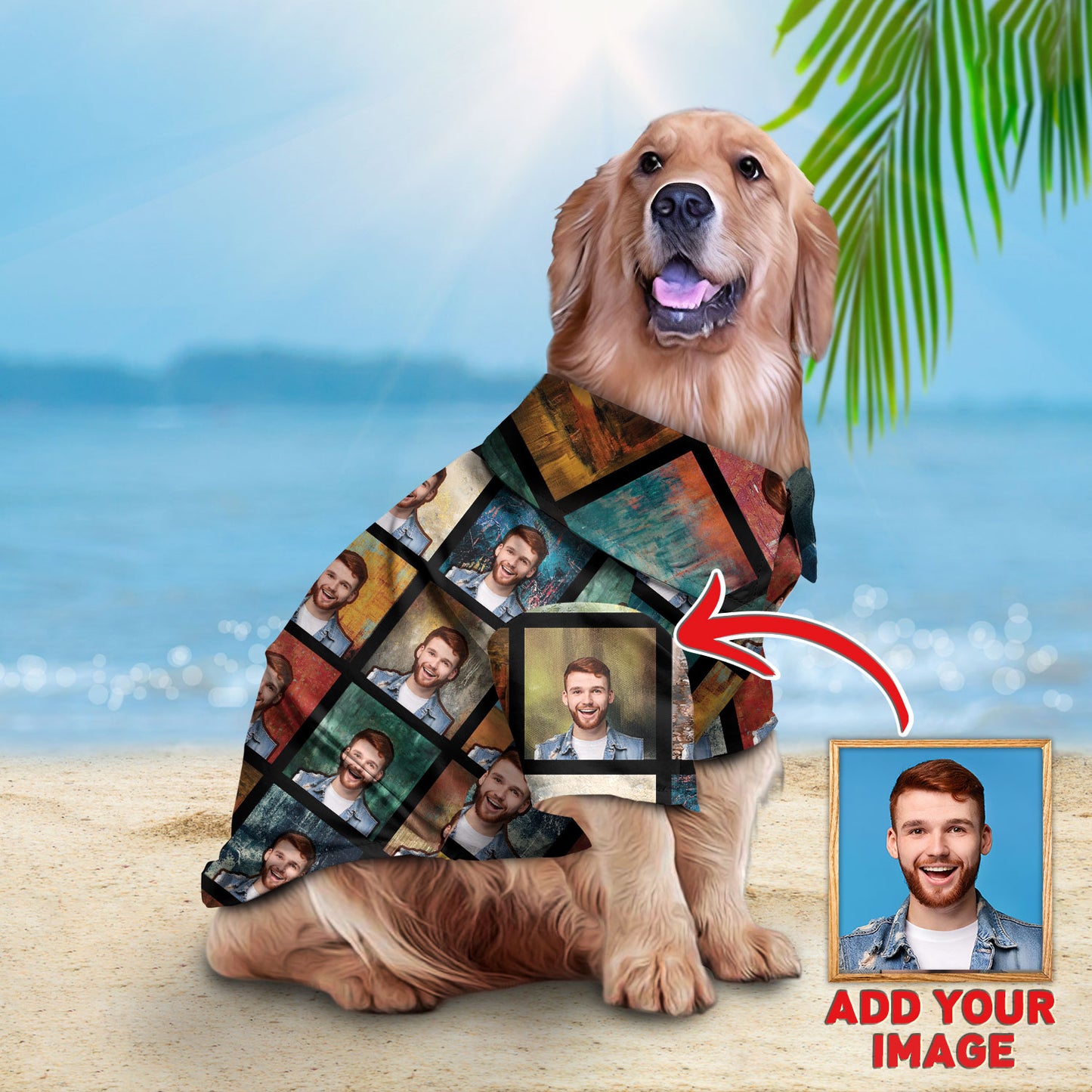 Custom Hawaiian Shirt For Pet Square Pattern