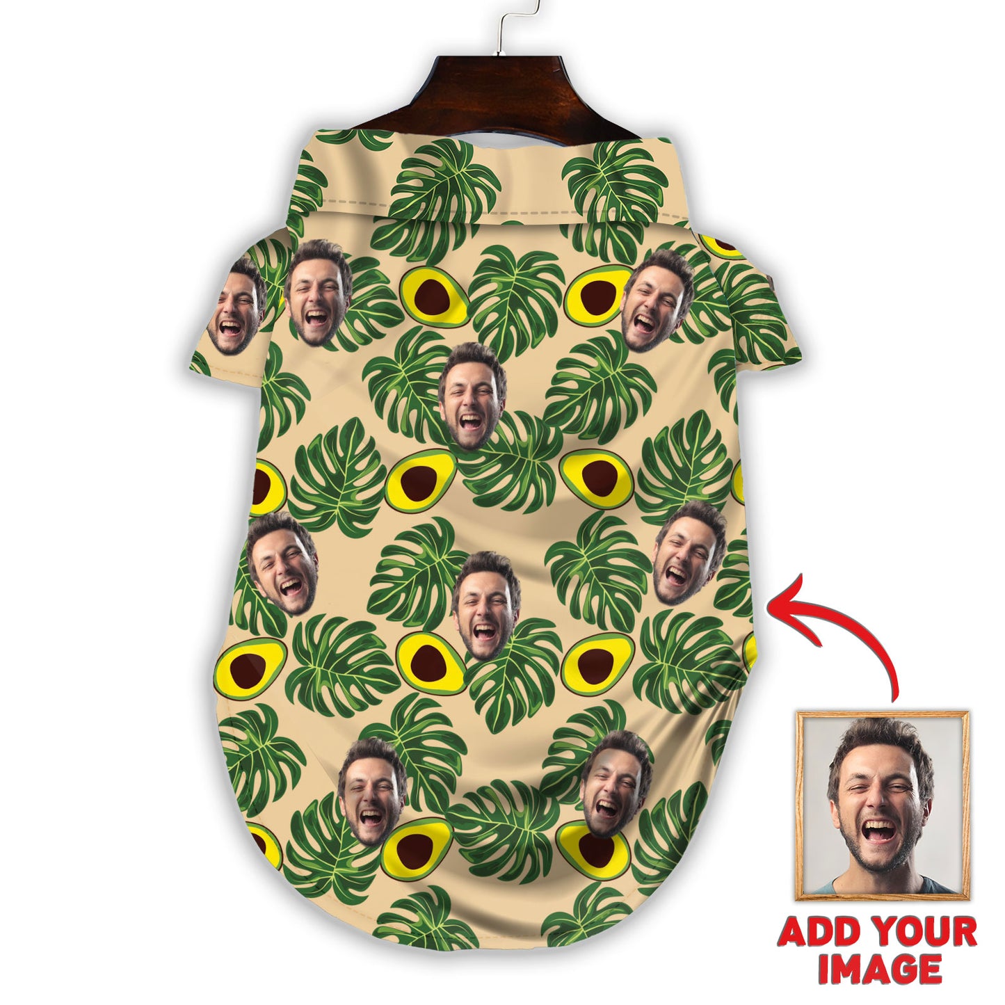 Custom Hawaiian Shirt For Pet Avocado Pattern