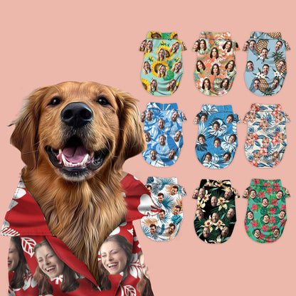 Custom Hawaiian Shirt For Pet Red Pattern