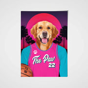 The Pink Heat Custom Pet Portrait - Noble Pawtrait