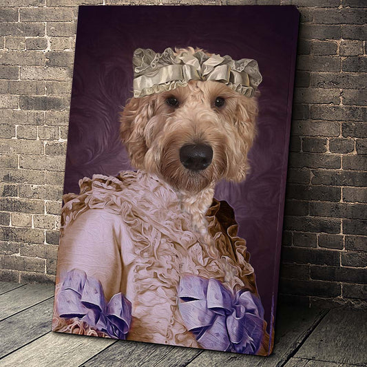 The Pink Lady Custom Pet Portrait - Noble Pawtrait