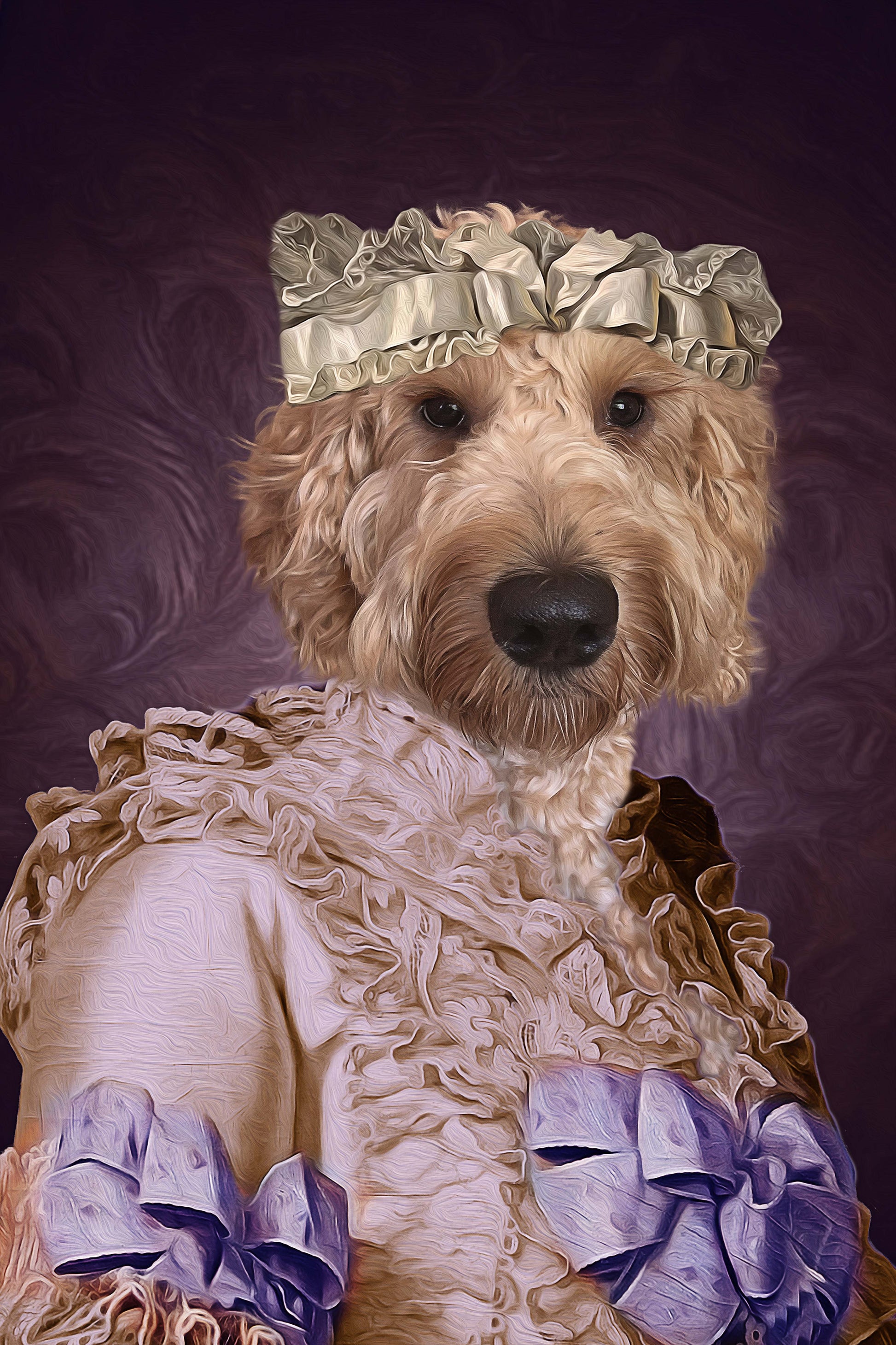 The Pink Lady Custom Pet Portrait Digital Download - Noble Pawtrait