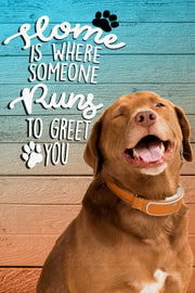 Home is where someone runs Custom Pet Portrait - Noble Pawtrait