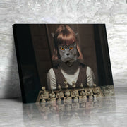 Queen Gampaw Custom Pet Portrait Canvas - Noble Pawtrait