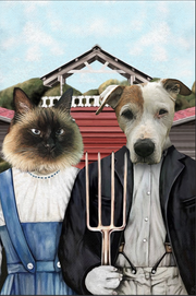 The Farmers Custom Pet Portrait - Noble Pawtrait