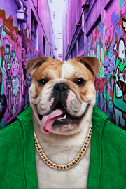 The Hood Custom Pet Portrait - Noble Pawtrait
