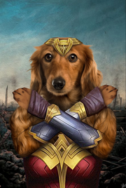 The Wonder Paw Custom Pet Portrait - Noble Pawtrait