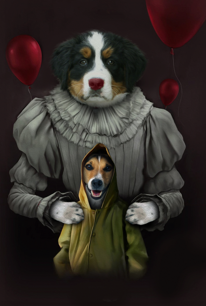 The Clowns Custom Pet Portrait - Noble Pawtrait