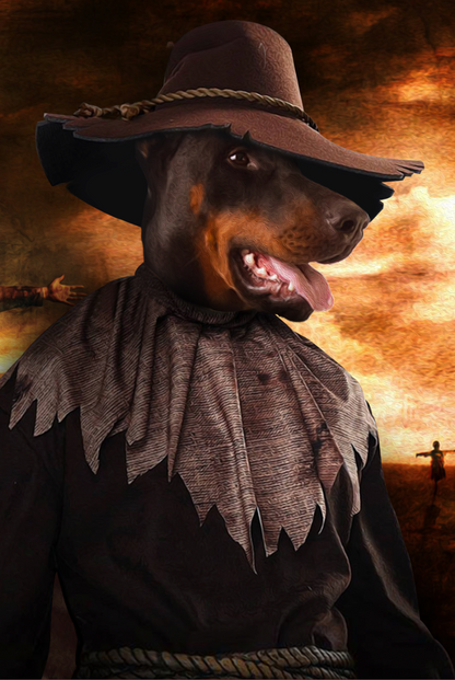 The Scarecrow Custom Pet Portrait Digital Download - Noble Pawtrait