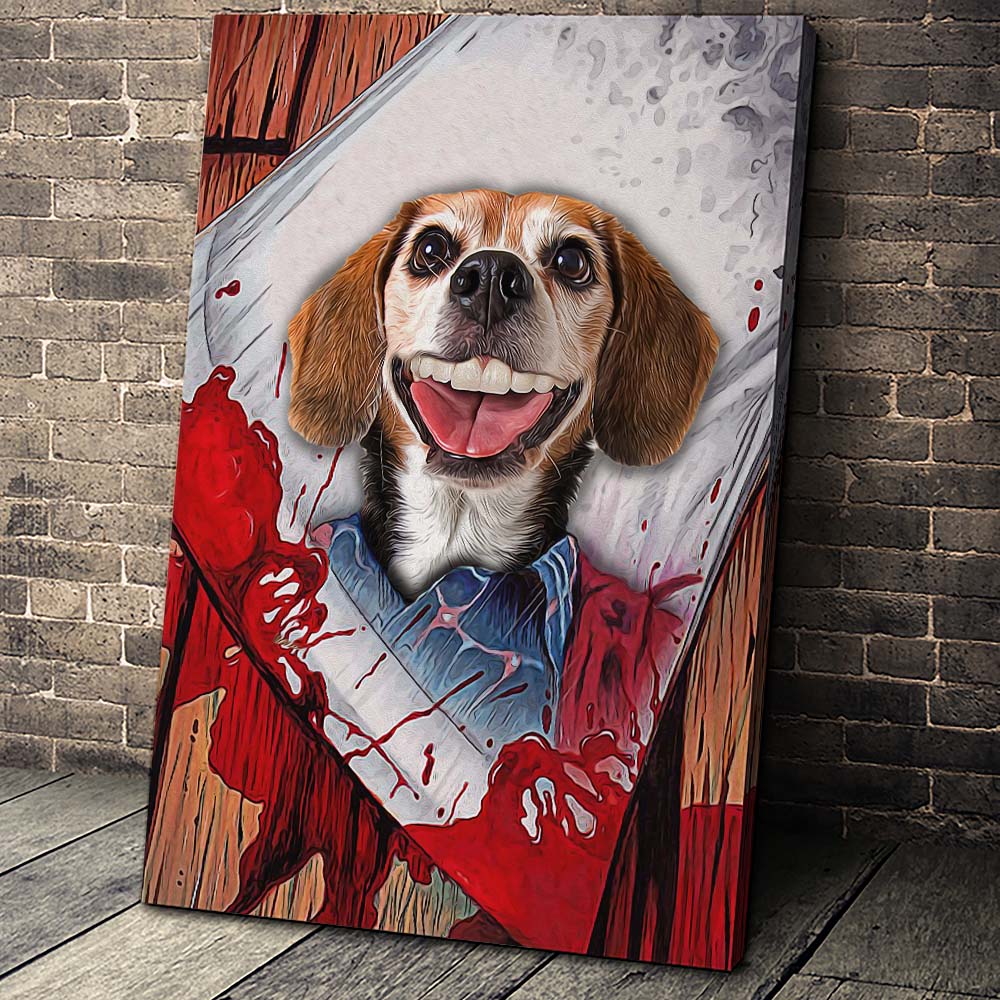 The Shining Paw Custom Pet Portrait Canvas - Noble Pawtrait