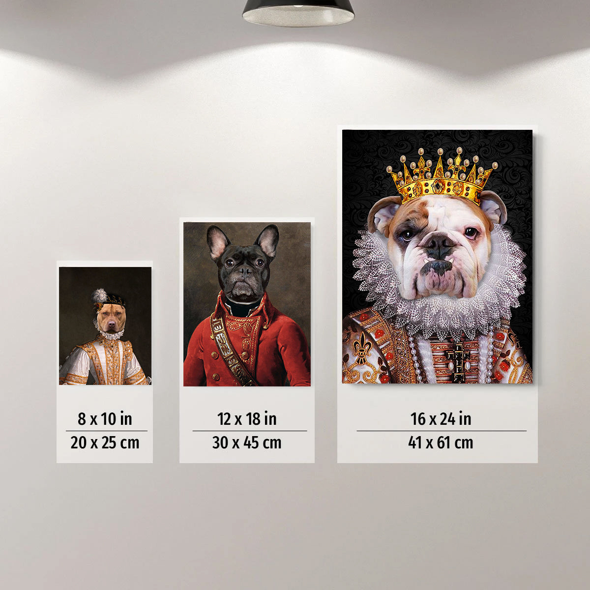 Shining Custom Pet Portrait Digital Download - Noble Pawtrait
