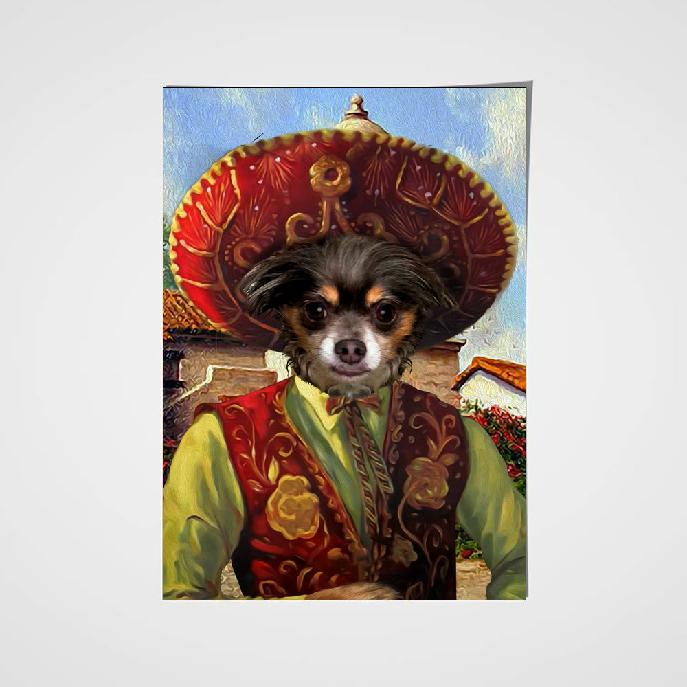 The Sombrero Custom Pet Portrait - Noble Pawtrait