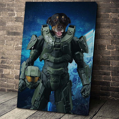The Space Soldier Custom Pet Portrait - Noble Pawtrait
