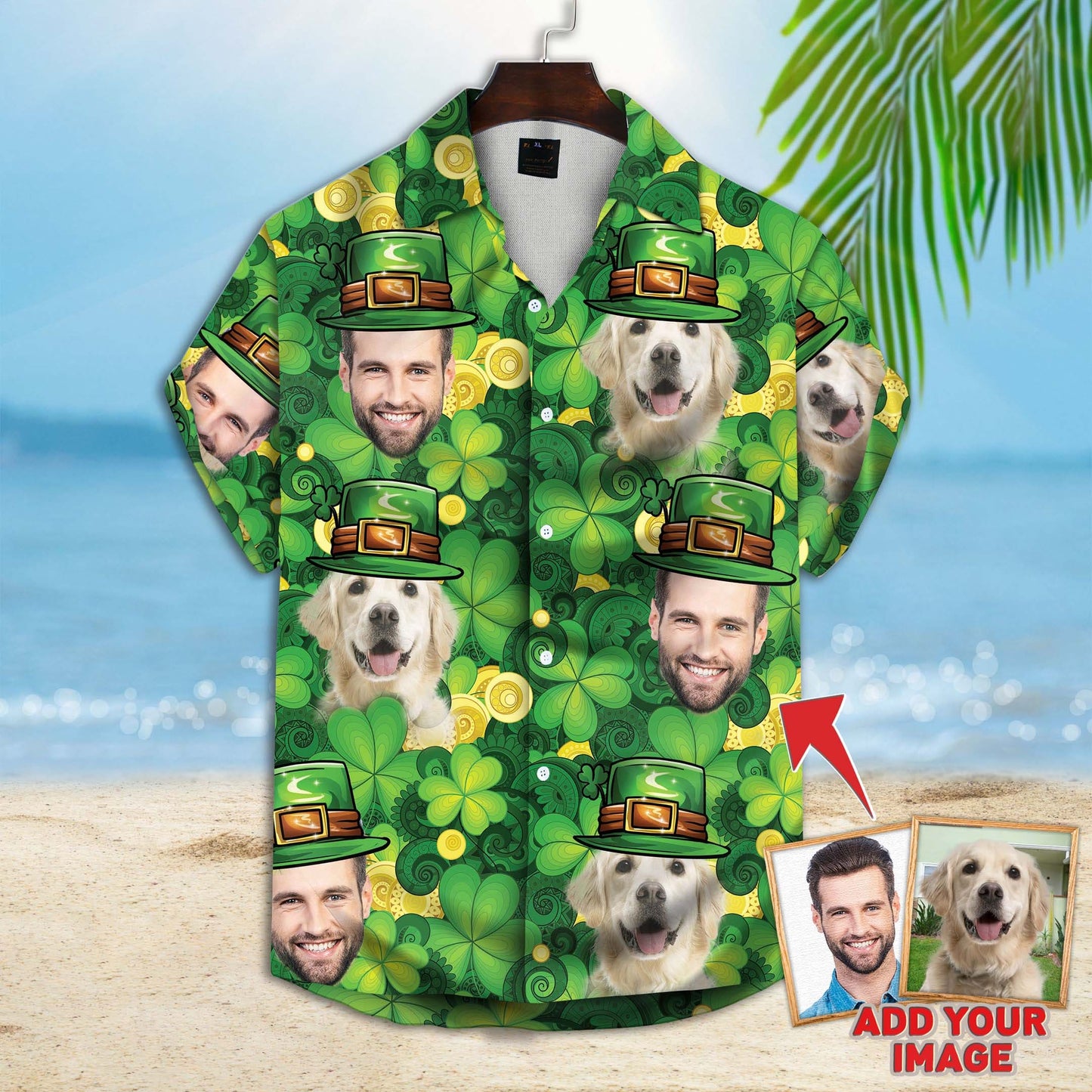 Happy St Patrick Together Short-Sleeve Hawaiian Shirt 1