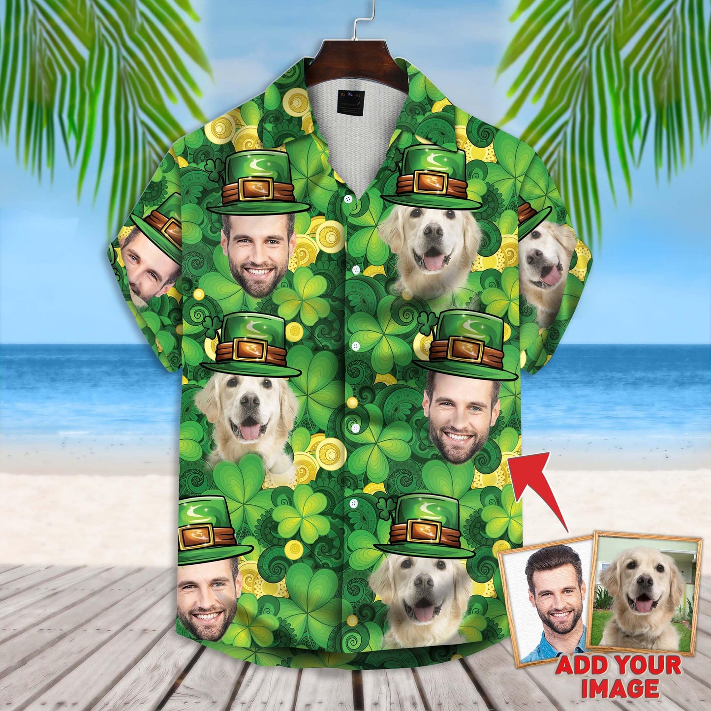Happy St Patrick Together Short-Sleeve Hawaiian Shirt 1
