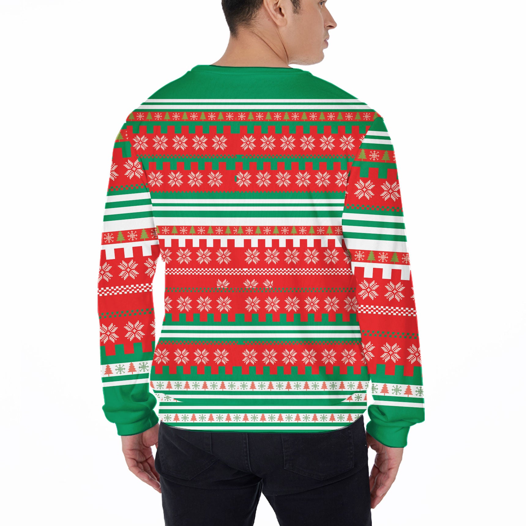 Christmas shop green sweater