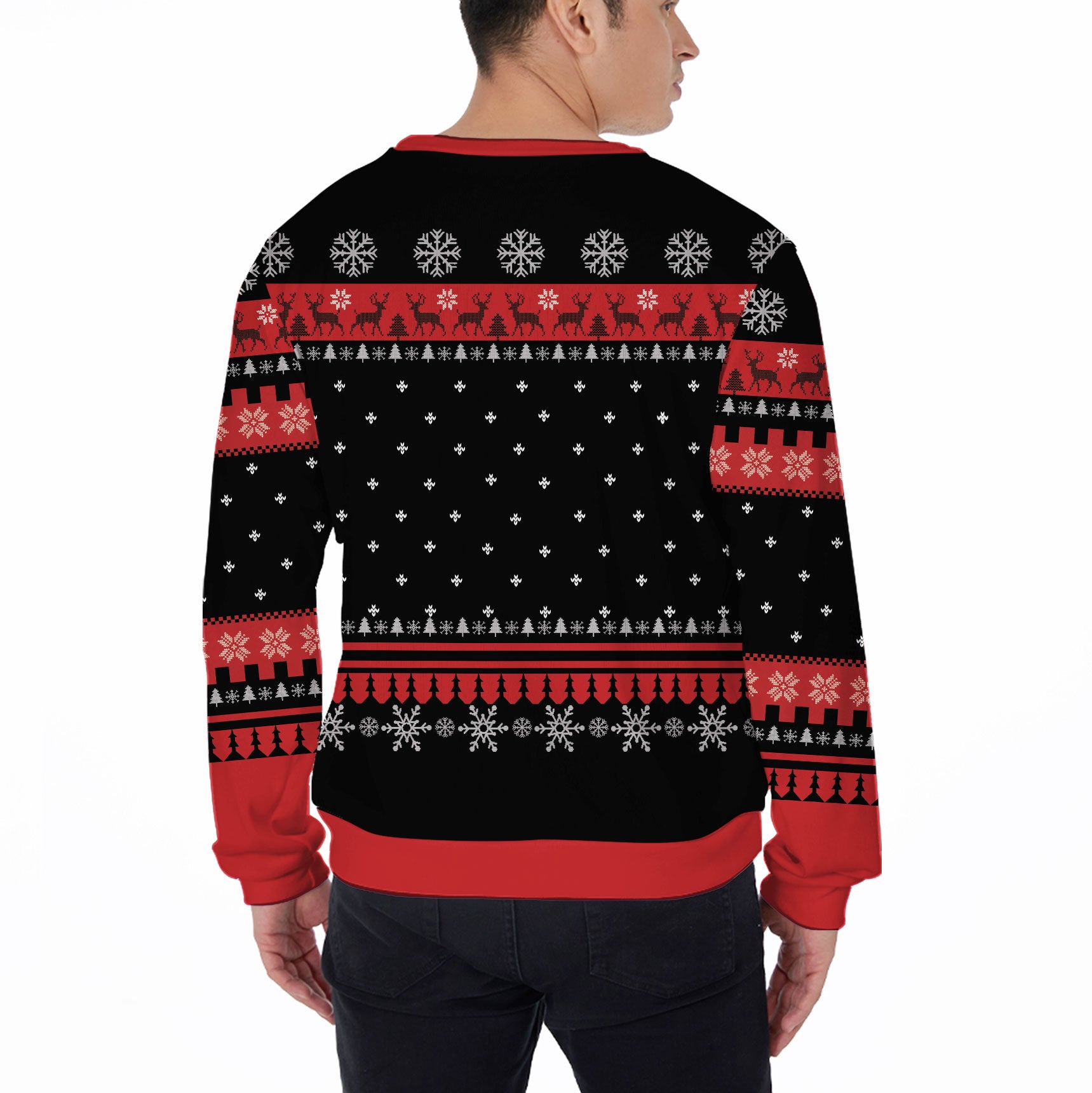 Black and white christmas cheap sweater