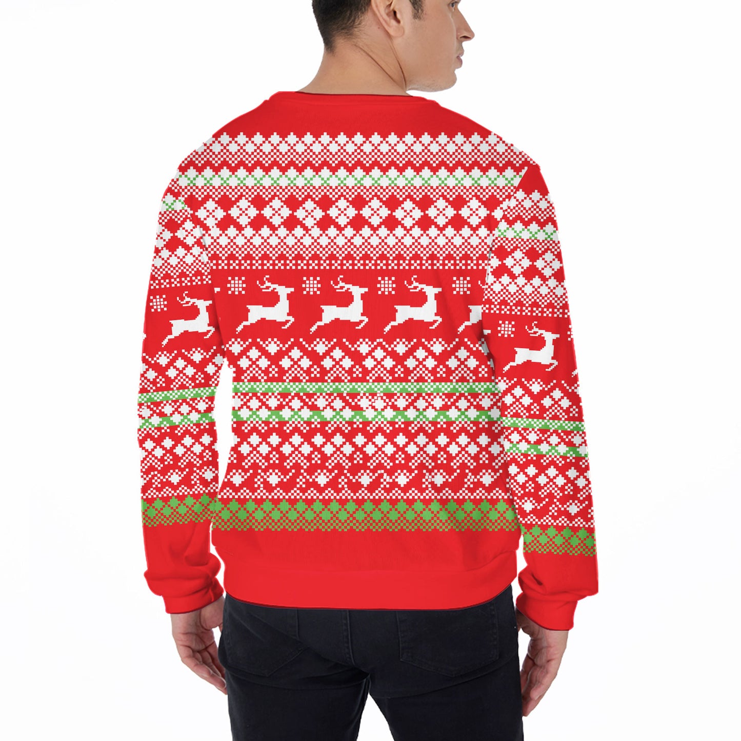 Ugly Sweater All Over Print Custom Santa Claus Red Color