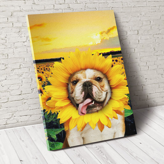 The Sunflower Custom Pet Portrait - Noble Pawtrait