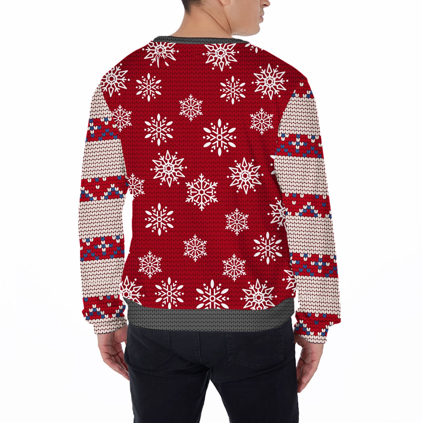 Ugly Sweater All Over Print Custom Funny Laurel Wreath (Berry Color)