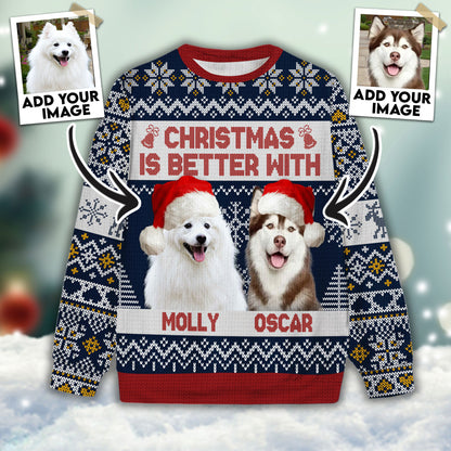 Ugly Sweater All Over Print Custom Christmas Is Better (Royal Blue Color)
