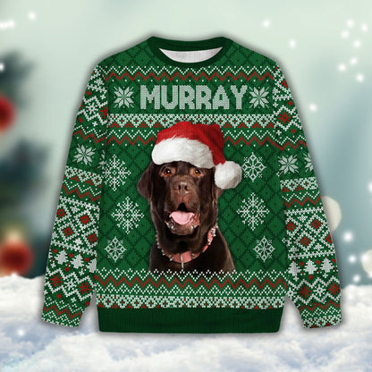 Ugly Sweater All Over Print Custom Funny Christmas Pattern (Bottle Green Color)