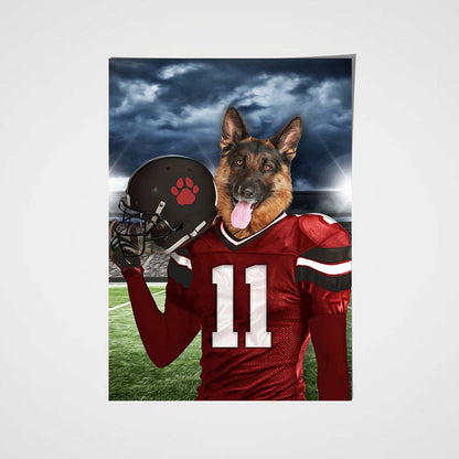 Tampa Bay Fan Custom Poster Pet Portrait - Noble Pawtrait