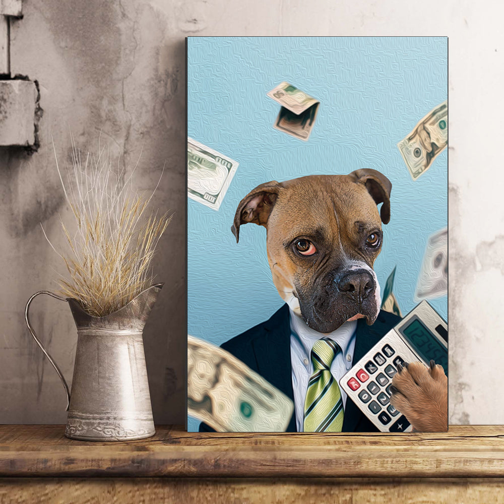 The Accountant Custom Pet Portrait Poster - Noble Pawtrait