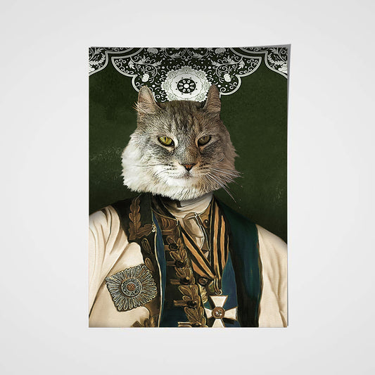 The Ambassador Custom Pet Portrait Poster - Noble Pawtrait